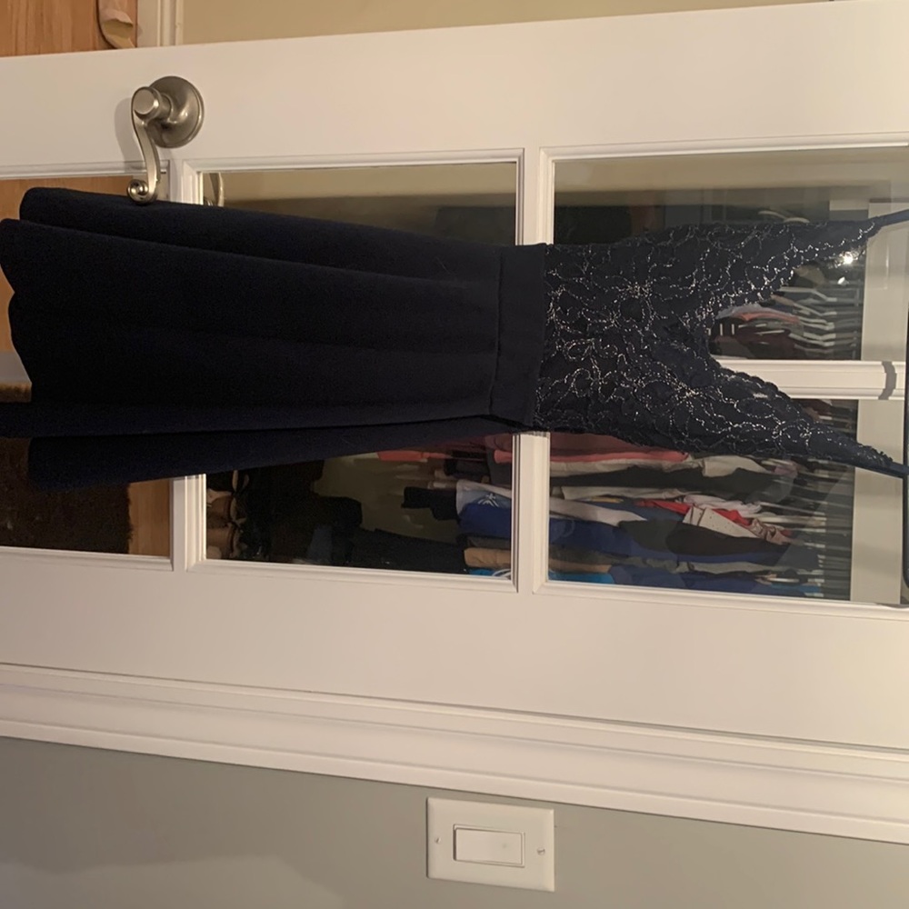Navy large dress